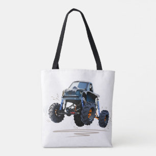 Cartoon car tote bag