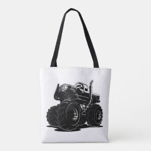 Cartoon car tote bag