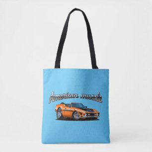 Cartoon car tote bag