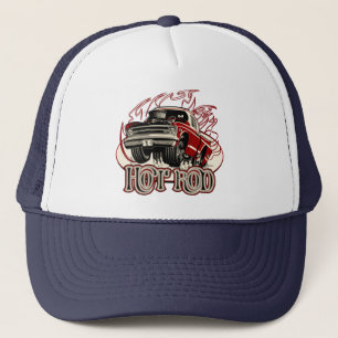 Cartoon car trucker hat