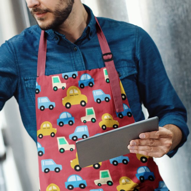 Cartoon Cars Apron (Creator Uploaded)