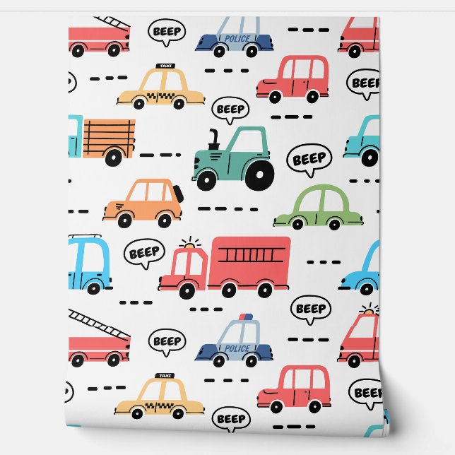 Cartoon Cars Wallpaper (Unrolling)