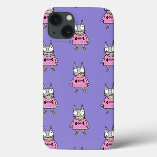Cartoon Cat iPhone 13 Case