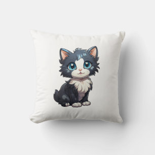 Cartoon cat illustration cushion