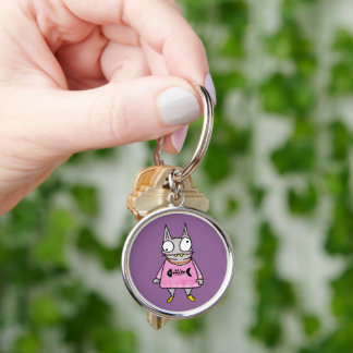 Cartoon Cat Key Ring
