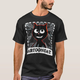 Cartoon cat we all love to escape from Siren head, T-Shirt