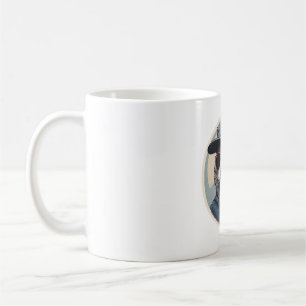 Cartoon Cat with Sunglasses Coffee Mug