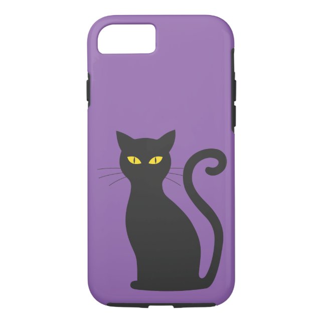 Cartoon Cat With Yellow Eyes Case-Mate iPhone Case (Back)