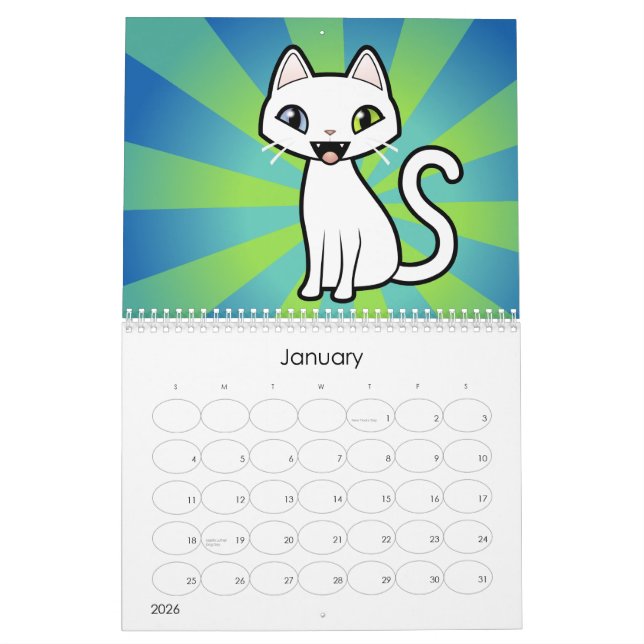 Cartoon Cats 2012 (design your own!) Calendar (Jan 2026)