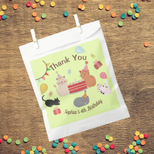 Cartoon Cats Birthday Party  Favour Bag