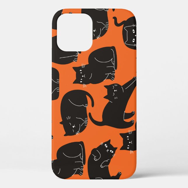 Cartoon Cats Hand Drawn Pattern Case-Mate iPhone Case (Back)