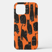 Cartoon Cats Hand Drawn Pattern