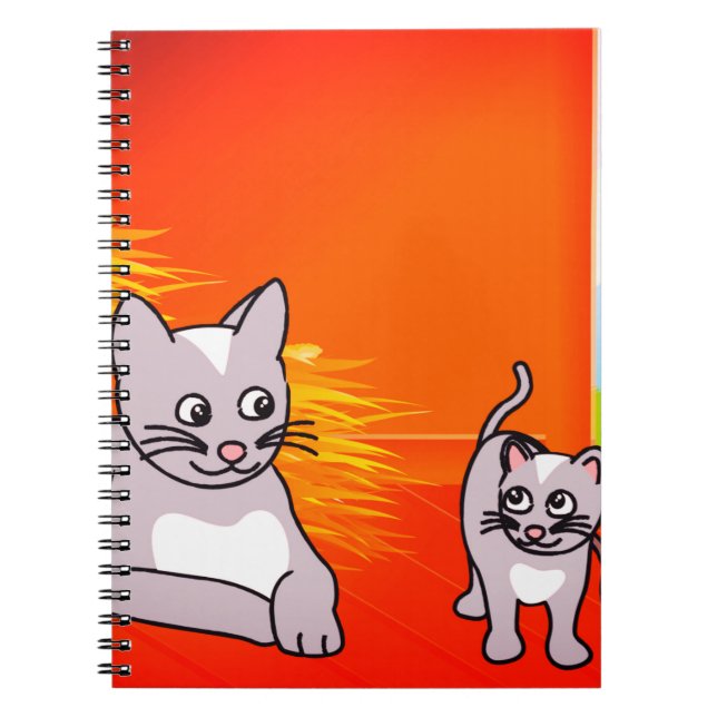 Cartoon Cats Notebook (Front)