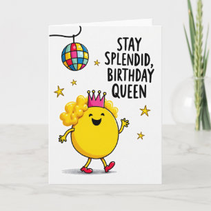 Cartoon Character Birthday Card