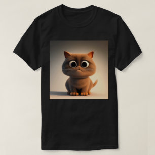 cartoon character illustration of a cute cat T-Shirt