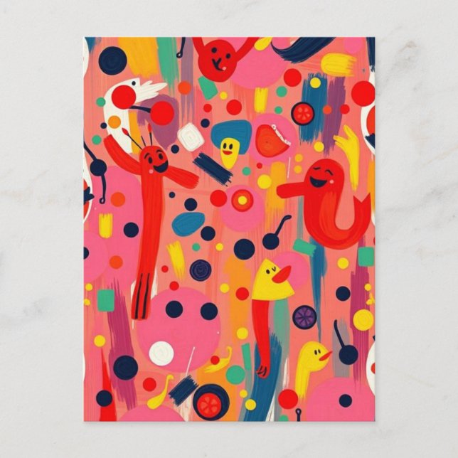 Cartoon Character  Postcard (Front)