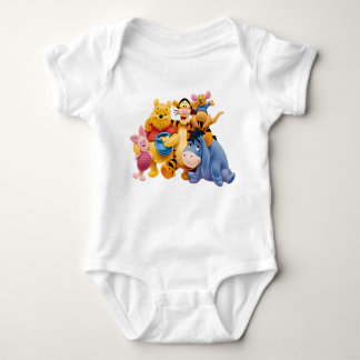 Cartoon Character Winnie Pooh Bear Honey Anime Bab Baby Bodysuit