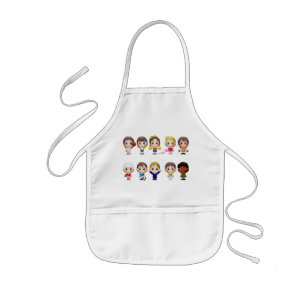 Cartoon characters kids apron. kids apron