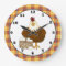 Cartoon Chicken kitchen wall clock