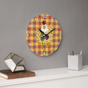Cartoon Chicken kitchen wall clock