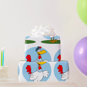 Cartoon Chicken Wrapping Paper