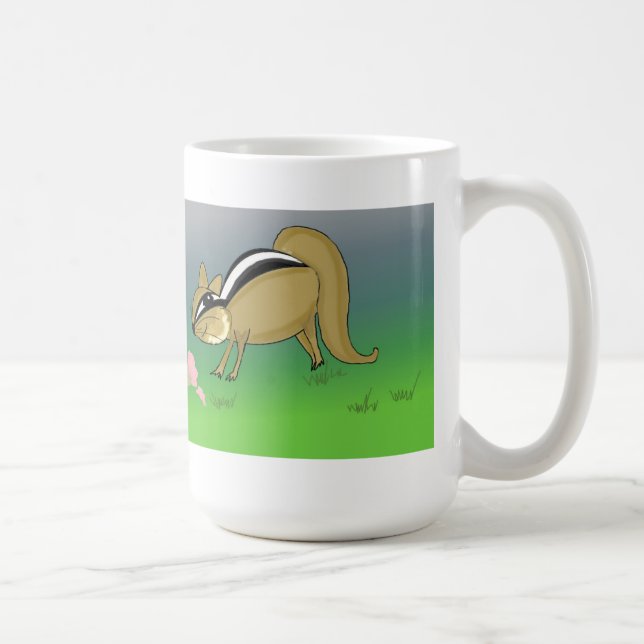 Cartoon Chipmunks with Ice Cream Cones Coffee Mug (Right)
