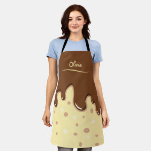 Cartoon Chocolate Cake dripping bakery Apron