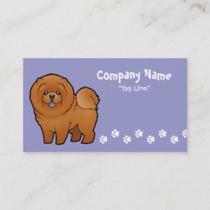 Cartoon Chow Chow Business Card