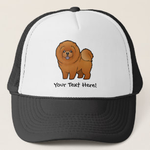 Cartoon Chow Chow Trucker Hat