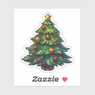 Cartoon christmas tree 