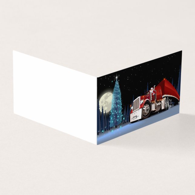 Cartoon Christmas truck (Outside)