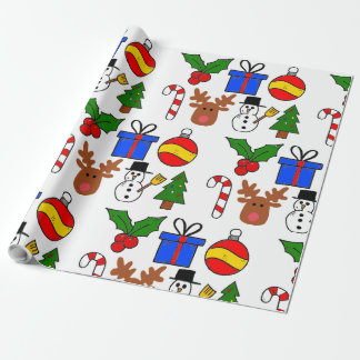 Cartoon Christmas Wrapping Paper