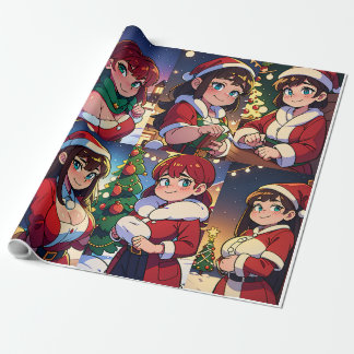 Cartoon Christmas Wrapping Paper