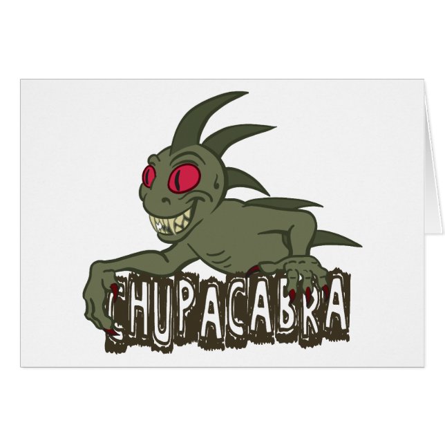 Cartoon Chupacabra (Front Horizontal)