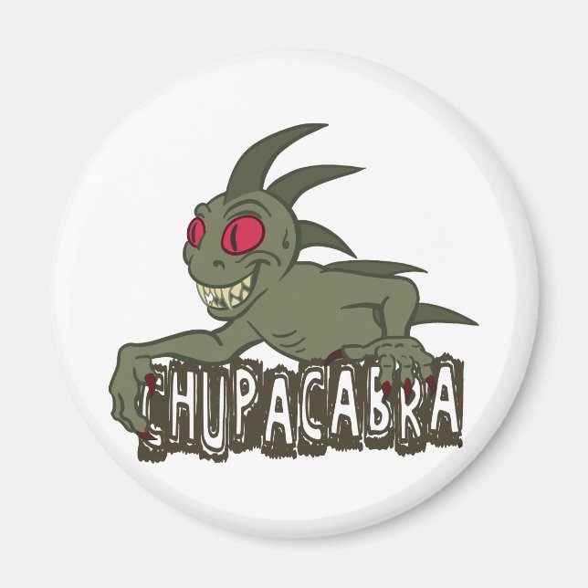 Cartoon Chupacabra Magnet (Front)