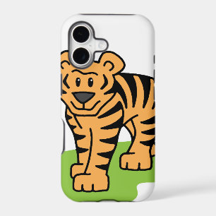 Cartoon Clip Art Bengal Tiger Big Cat with Stripes