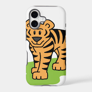Cartoon Clip Art Bengal Tiger Big Cat with Stripes