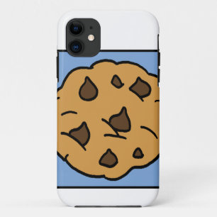 Cartoon Clip Art Chocolate Chip Cookie Dessert iPhone 11 Case