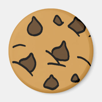 Cartoon Clip Art Chocolate Chip Cookie Dessert Magnet