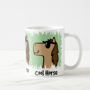 Cartoon Clip Art Cool Horse Wearing Sunglasses Coffee Mug