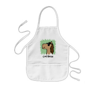Cartoon Clip Art Cool Horse Wearing Sunglasses Kids Apron