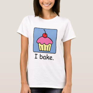 Cartoon Clip Art Cupcake Dessert Pink Frosting T-Shirt