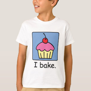 Cartoon Clip Art Cupcake Dessert Pink Frosting T-Shirt