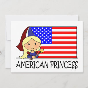 Cartoon Clip Art Cute Princess Girl Birthday Party Invitation