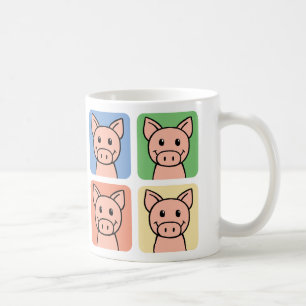Cartoon Clip Art Laughing Piggie Piggy Pigs! Coffee Mug
