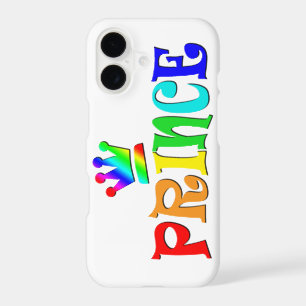 Cartoon Clip Art Rainbow Text, Prince and Crown