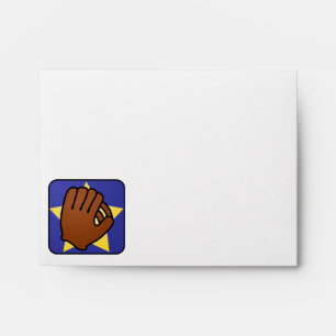 Cartoon Clip Art Sports Baseball Glove Gold Star Envelopes