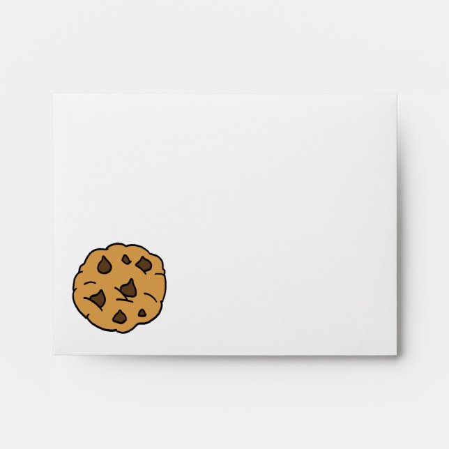 Cartoon Clipart HUGE Chocolate Chip Cookie Dessert Envelopes (Front)