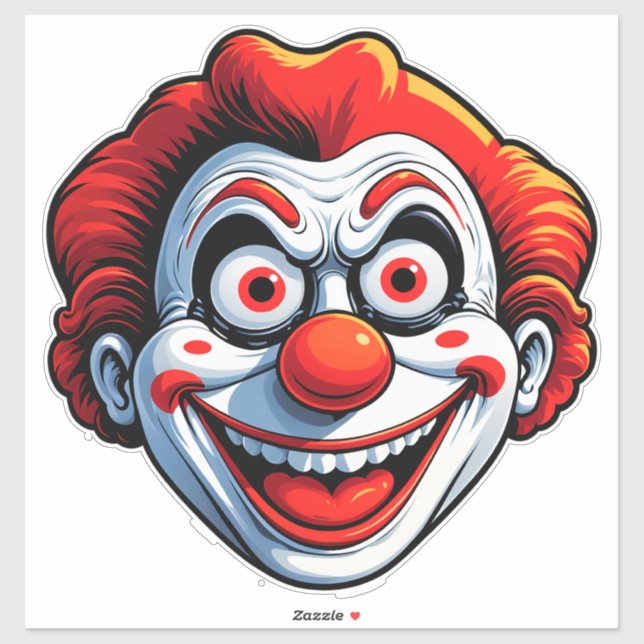Cartoon Clown Face (Sheet)