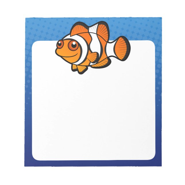 Cartoon Clownfish Notepad (Front)